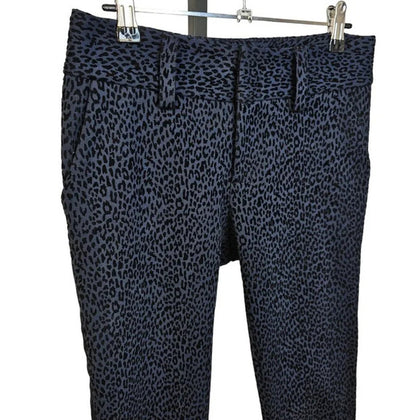 Alice + Olivia Velvet Leopard Print Pants
