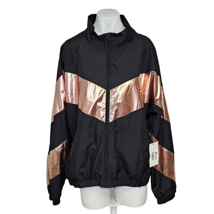 ZYIA Women's Colour Block Shine Jacket