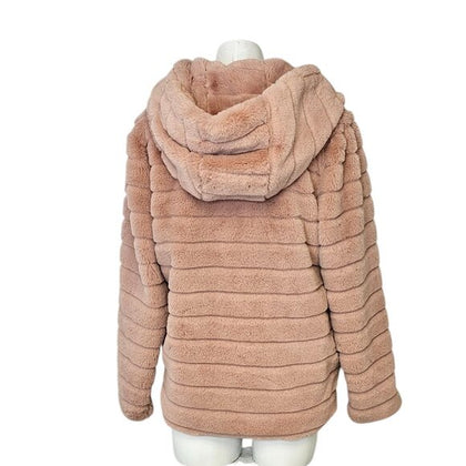 Robin women’s fluffy hooded jacket
