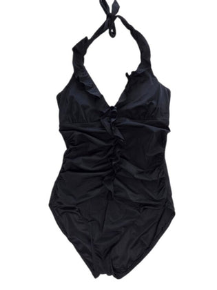 SPANX One Piece Draped Ruffle Ruched Swimsuit