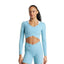 Gymshark Womens Long Sleeve Crossover Top