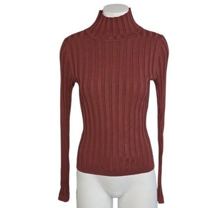 Aritzia Babaton Victor Mock Neck Long Sleeve Shirt