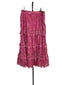Caroline Constas Embroidered Tiered Boho Skirt