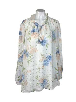 Tamara H. Tie Neck Puff Sleeve Blouse