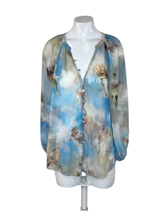 L'Agence Teagan Renaissance Dolman Sleeve Blouse
