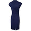 M.M. LaFleur Womens Drape Front Crossover Pencil Dress