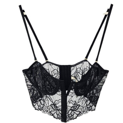 Anthropologie Floral Lace Underwire Bustier