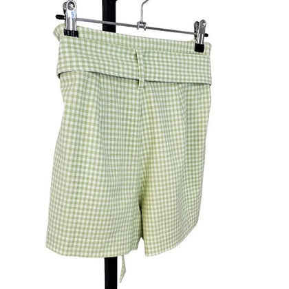 Aritzia Wilfred Gelas Paperbag Gingham Shorts