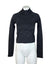 Lululemon Rest Less Cropped Half Zip, Logo Letter Black/Graphite, Size 2