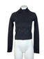 Lululemon Rest Less Cropped Half Zip, Logo Letter Black/Graphite, Size 2