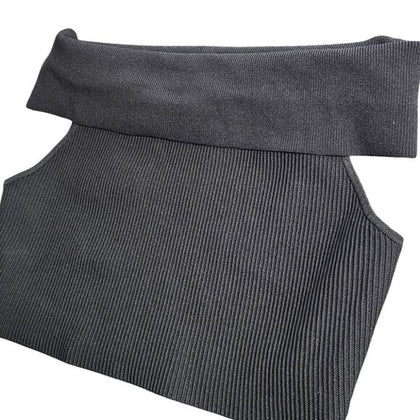 Aritzia Babaton Sculpt Knit Off Shoulder Top