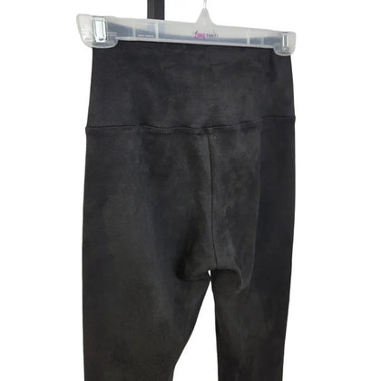 Aritzia Wilfred Free Daria Black Faux Suede Leggings