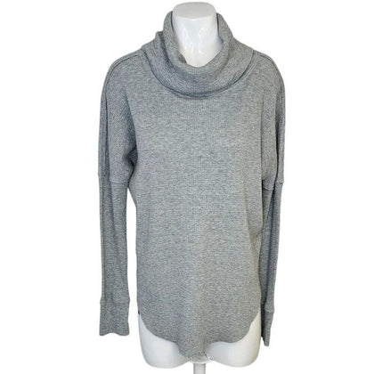 Aritzia TNA  Thermal Long Sleeve Cowlneck Sweater