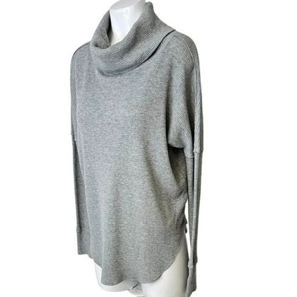 Aritzia TNA  Thermal Long Sleeve Cowlneck Sweater
