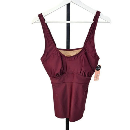 Shapermint Adjustable Strap Wire-Free Tankini Top