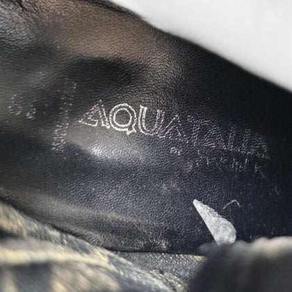 Aquatalia Leather Suede Ankle Booties