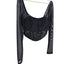 Anthropologie Long Sleeve Mesh Crop Top