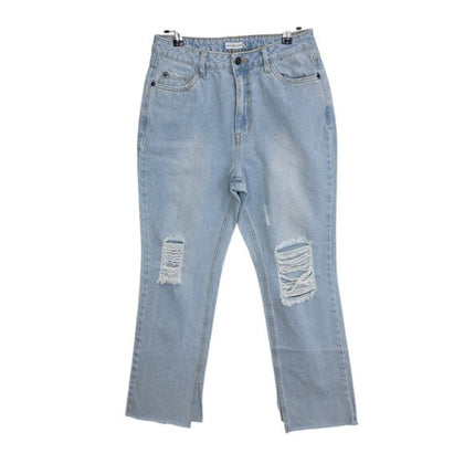 Avec Les Filles High Rise Straight Jeans