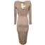 Revolve SER.O.YA Womens Irene Fall 2022 Long Sleeve Peekaboo Dress