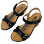 Mephisto Mobils Felizia Air-Relax Black Patent Leather Rhinestone Sandal