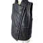 Danier Genuine Leather Matte Black Aysymmetrical Vest