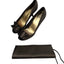 Stuart Weitzman Satin Ruffle Peep Toe Heels & Clutch