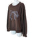Scotch & Soda Long Sleeve Crew Neck Bow Print Sweater