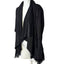 Desigual Faux Suede Waterfall Open Front Cardigan