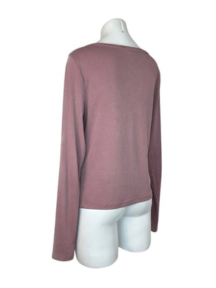 Aritzia TNA Home Stretch Long Sleeve Henley