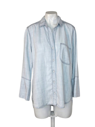 Bella Dahl Tencel Chambray Long Sleeve Button Up Shirt