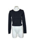 Aritzia Babaton Contour Long Sleeve Cropped Top