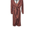 Aritzia Wilfred Ecoulement Long Sleeve V-Neck Textured Crepe Jumpsuit