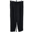 St. John Basics Santana Knit Pleated Straight High Rise Crop Pant