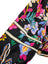C&C California Square Neck Floral 100% Linen Puff Sleeve Blouse