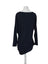 Betabrand Kiley Asymmetrical Hem Long Sleeve Navy Blue Top