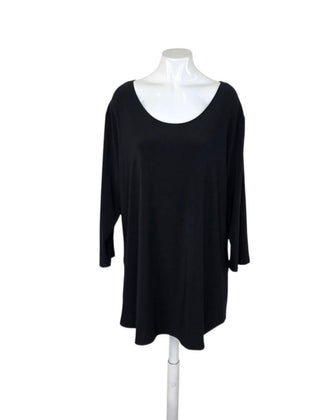 Sympli Canada Scoop Neck Slinky 3/4 Sleeve Top