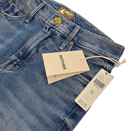 MOTHER The Weekender Mid-Rise Fray Jeans