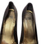 Stuart Weitzman Satin Ruffle Peep Toe Heels & Clutch