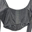 Anthropologie Long Sleeve Mesh Crop Top