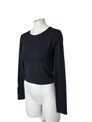 Aritzia Babaton Contour Long Sleeve Cropped Top