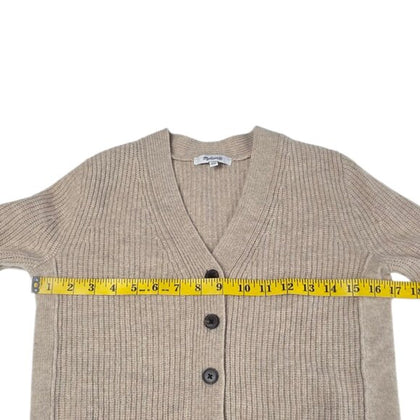 Madewell Button Front Wool Cashmere Cardigan