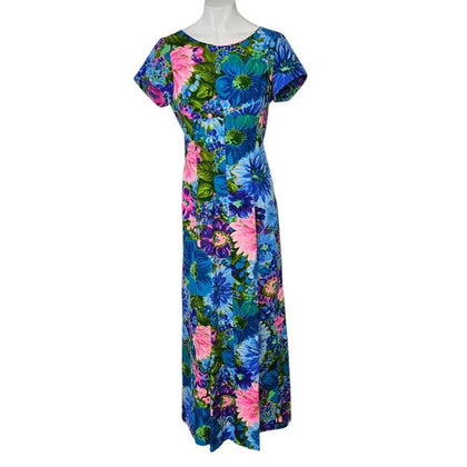 Waltah Clarke Vintage Hawaiian Maxi Dress