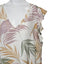 Tahari Womens 100% Linen  Leaf Print Flutter Sleeve Dress