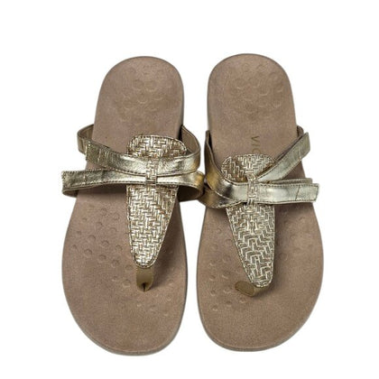 Vionic Karley Gold Thong Sandals