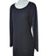 Diane Von Furstenberg Giada  Crepe Black Long Sleeve Dress
