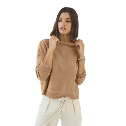 Anthropologie Pilcro The Alani 100% Cashmere Mock-Neck Sweater