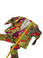 Maison D'Amelie Linen Blend Tropical Print 3/4 Sleeve Wrap Shirt