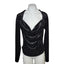 Free People Perfect Date Velvet Cowl Neck Long Sleeve Top
