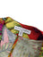 Maison D'Amelie Linen Blend Tropical Print 3/4 Sleeve Wrap Shirt