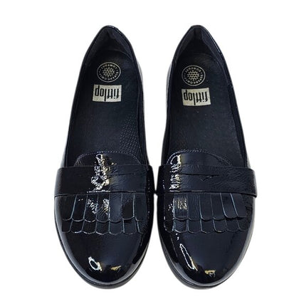 Fit Flop Sneaker Loafer Fringey Patent Leather Shoes